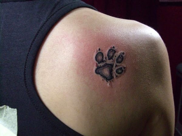 Leopard Paw Print Tattoo