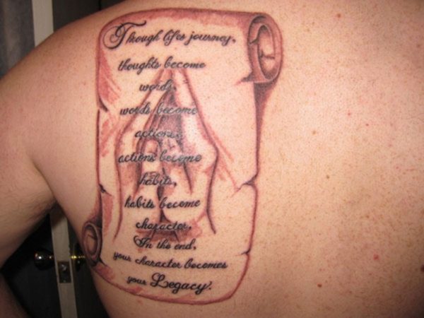 Life Journey Quote Tattoo