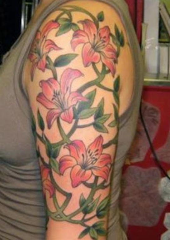 Lily Flower Tattoo Design