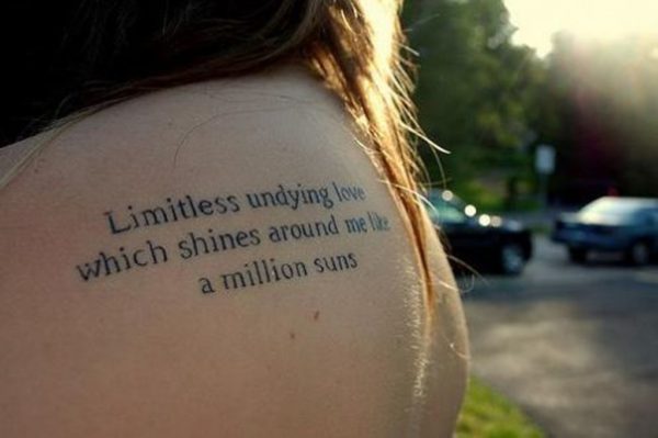 Limitless Quote Tattoo