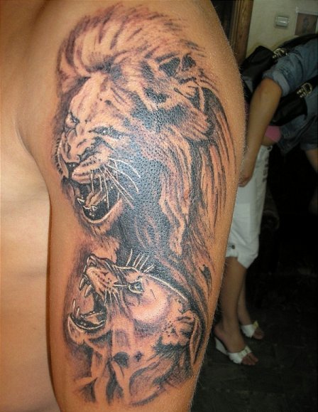 Lion Designer Tattoo