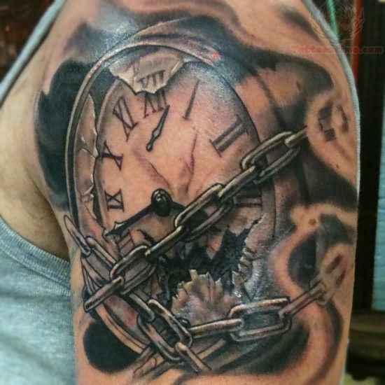 Locked Clock Tattoo