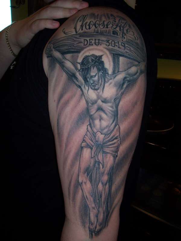 Lord Jesus Crucifix Tattoo