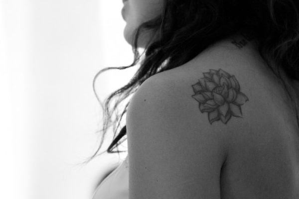 Lotus Shoulder Tattoo