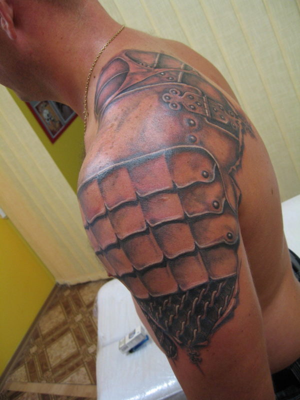 Lovely Armour Tattoo Design