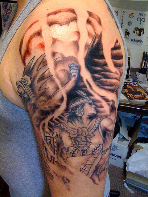 Lovely Aztec Tattoo