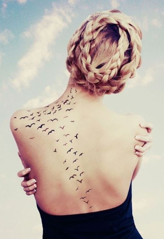 Lovely Birds Tattoo Design
