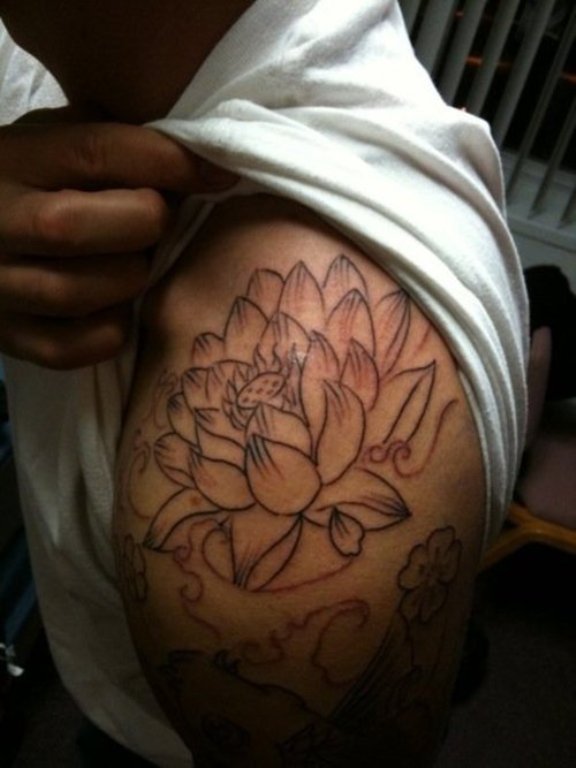 Lovely Black Lotus Flower