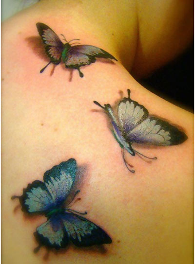 Lovely Butterfly Tattoo Design