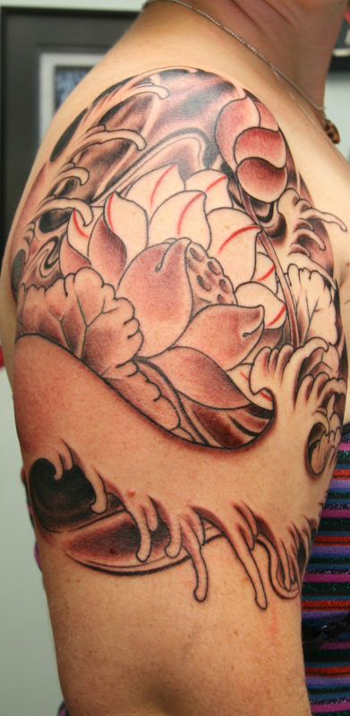 Lovely Designer Flower Tattoo