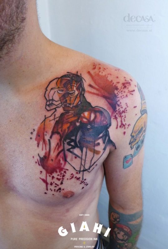 Lovely Iron Man Tattoo