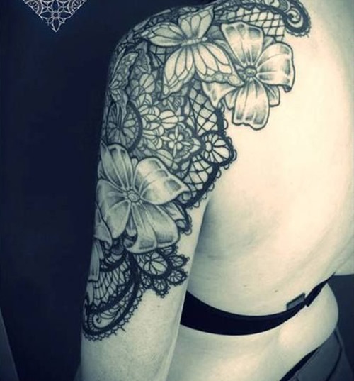 Lovely Mandala Lace Tattoo
