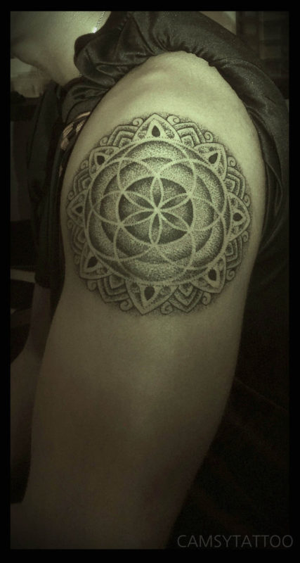 Lovely Mandala Tattoo Design