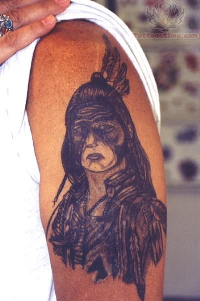 Lovely Native American Tattoo 