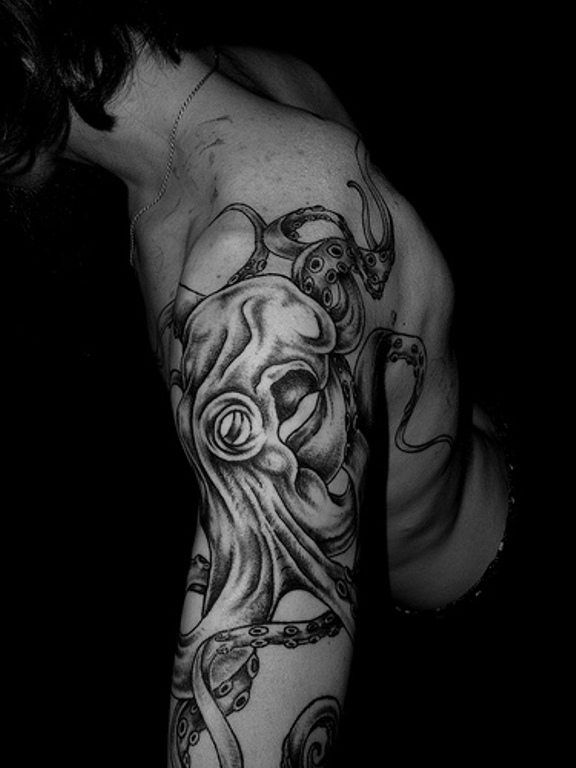 Lovely Octopus Tattoo 