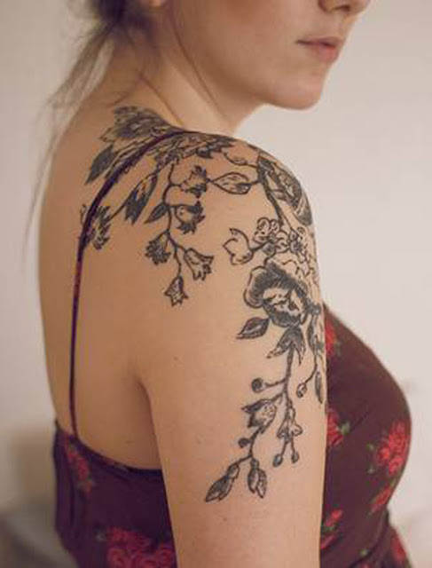 Lovely Roses Flower Tattoo Design