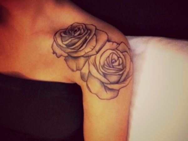 Lovely Roses Tattoo For Women