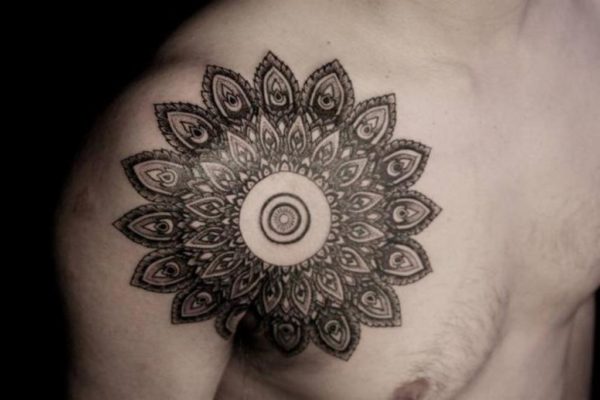 Lovely Shoulder Geometric Tattoo