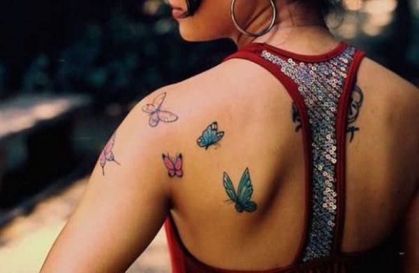 Lovely Small Butterfly Tattoo Design