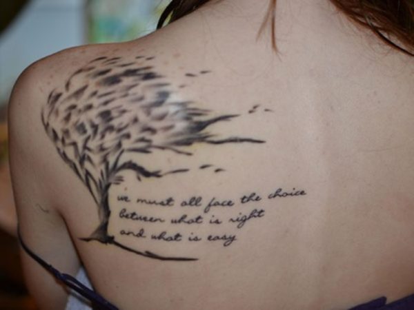 Lovely Tree Tattoo For Women