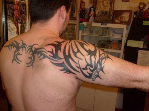 Lovely Tribal Cover Up Tattoo Design