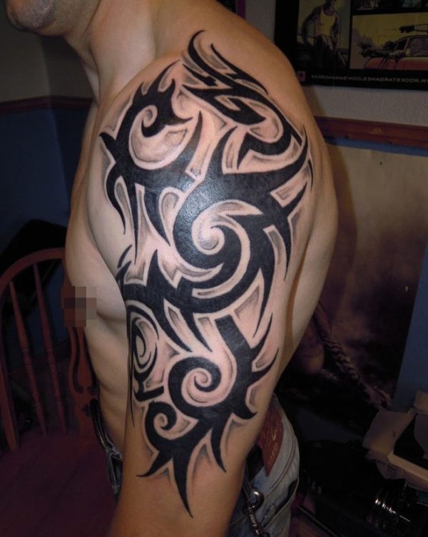 Lovely Tribal Tattoo Design