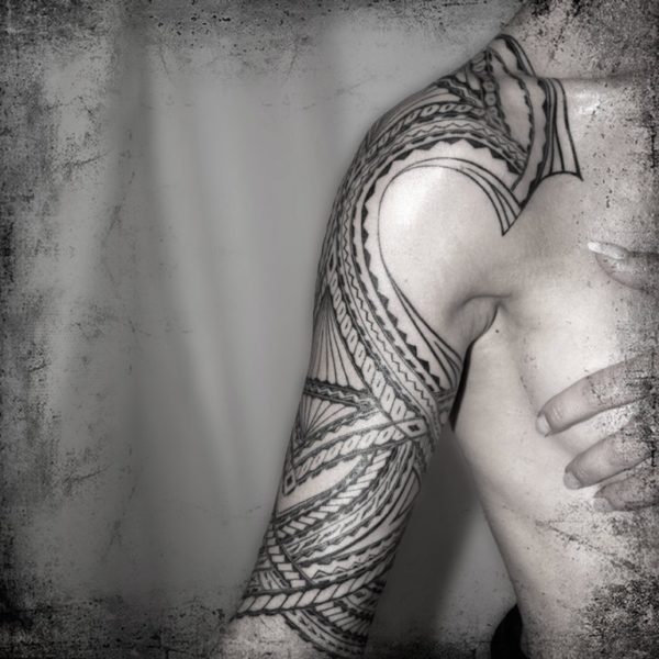 Machine Design Samoan Tattoo