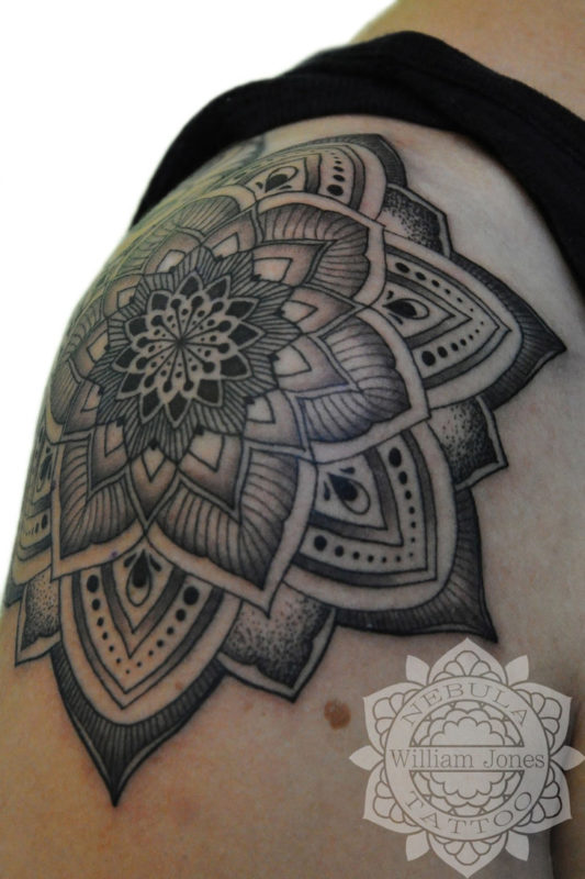 Mandala Designer Tattoo On Shoulder