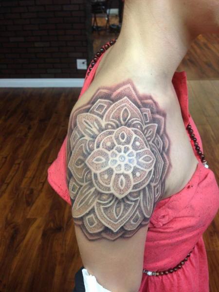 Mandala Dotwork Tattoo Design