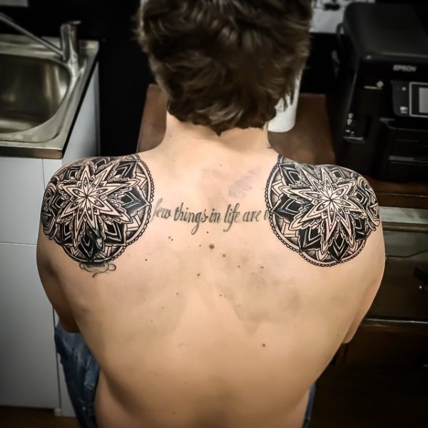 Mandala Shoulder Blade Tattoo Design