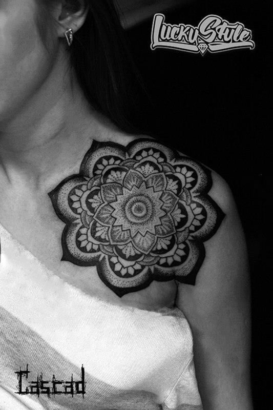 Mandala Shoulder Tattoo