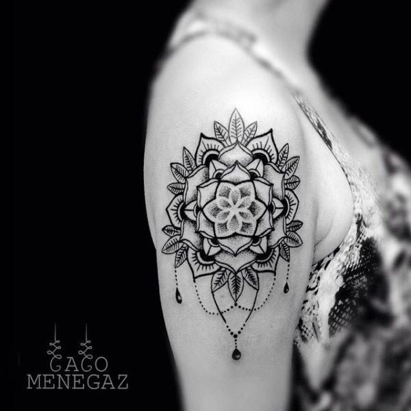 Mandala Shoulder Tattoo