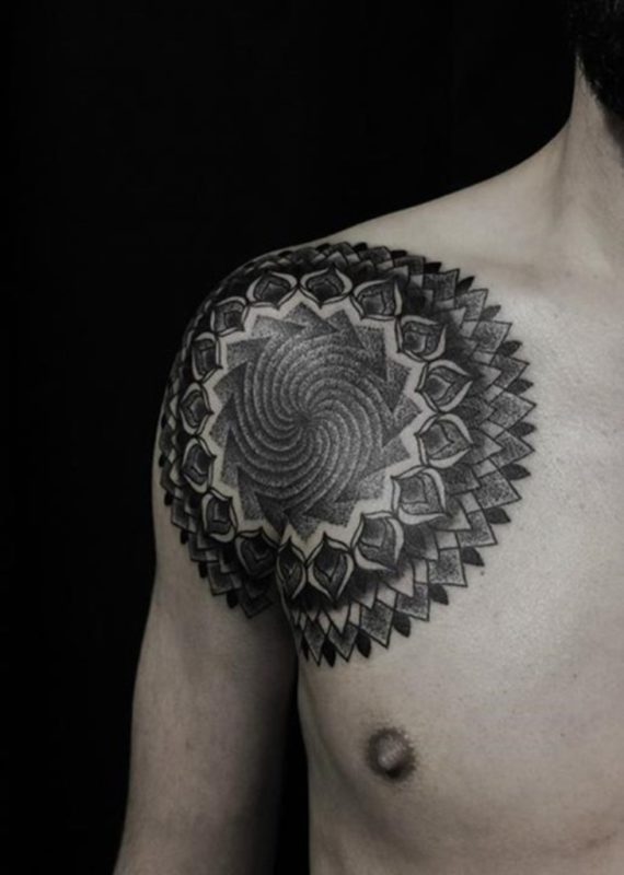 Mandala Tattoo Design For Shoulder