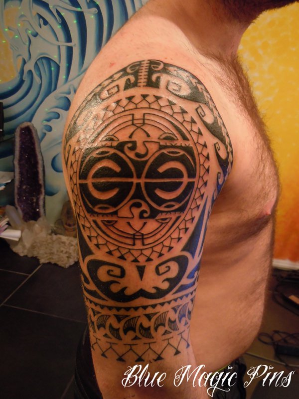 Maori Shoulder Tattoo Design