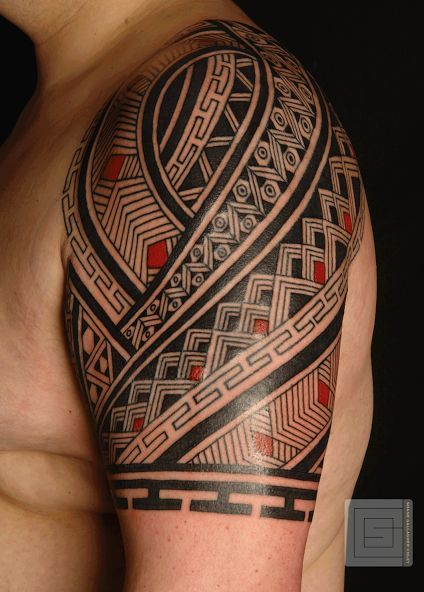 Maori Shoulder Tattoo