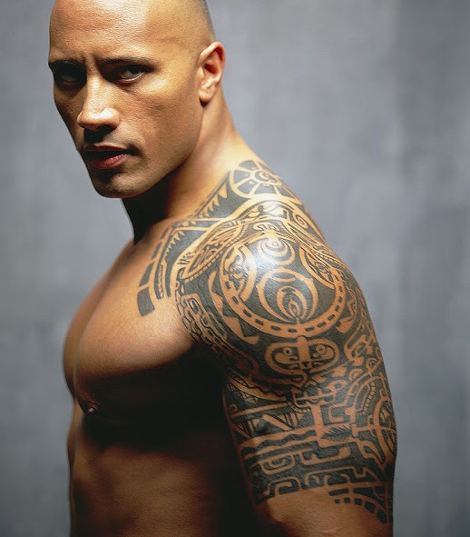 Maori Tattoo Design On Left Shoulder