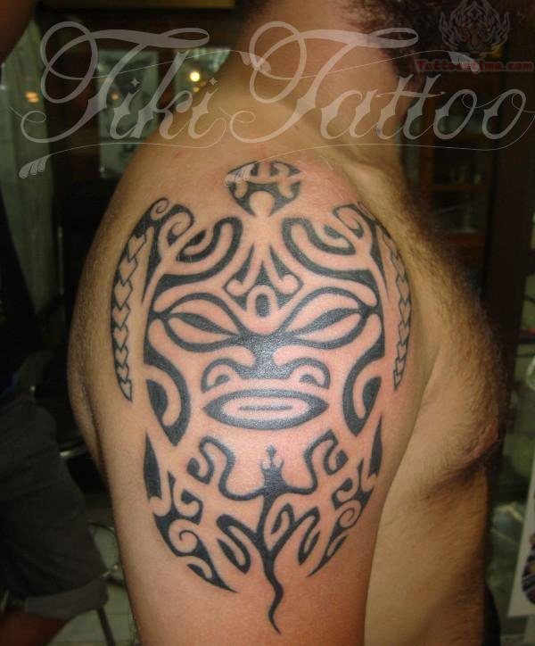 Maori Tribal Shoulder Tattoo