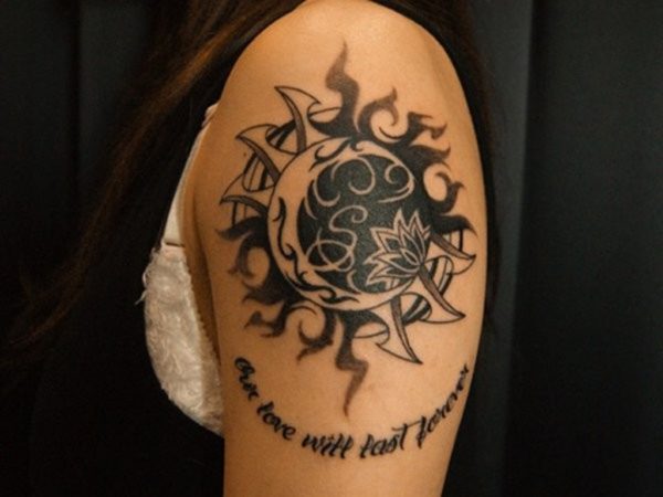 Moon And Sun Tattoo