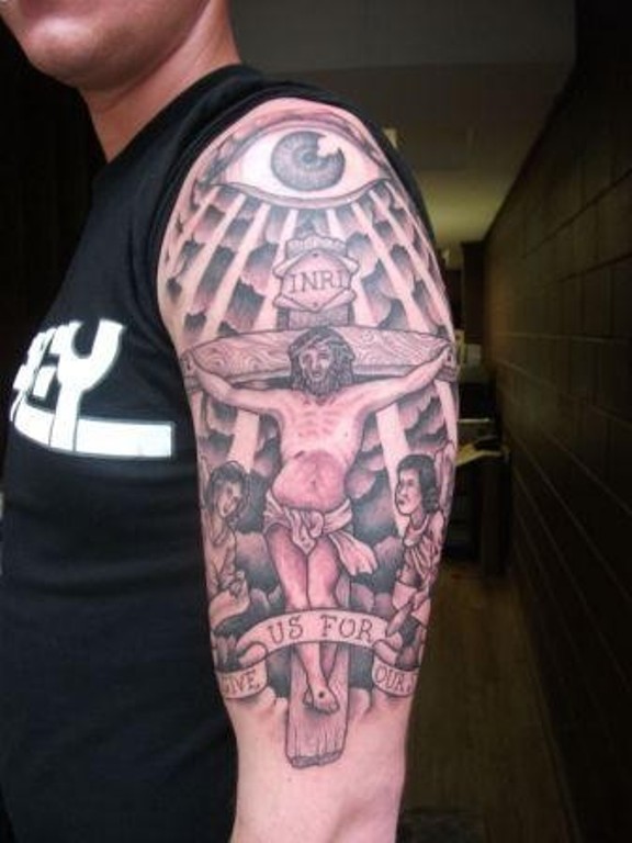 Memorial Jesus Tattoo