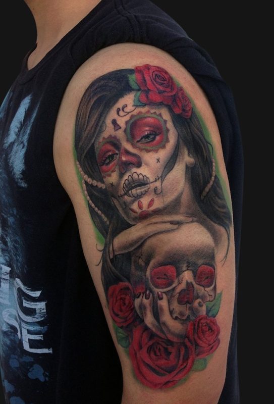 Mexican Skull Tattoo Design