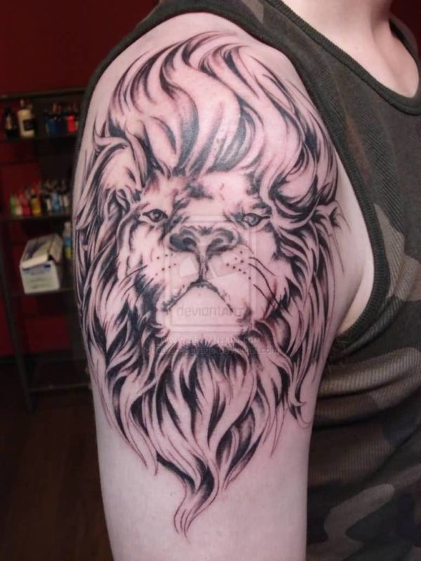 Mind Blowing Lion Tattoo