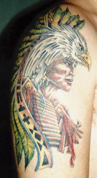 Native American Eagle Tattoo Design