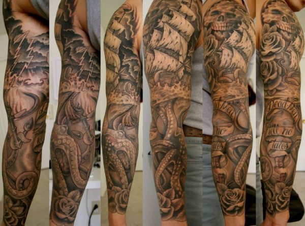 Nautical Shoulder Tattoo