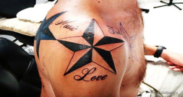 Nautical Star Black Tattoo