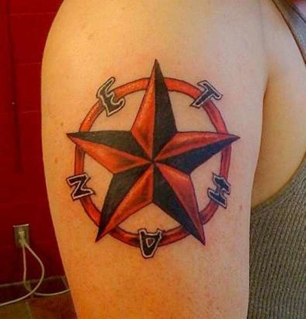 Nautical Star Compass Tattoo