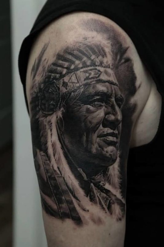 Nice American Man Tattoo