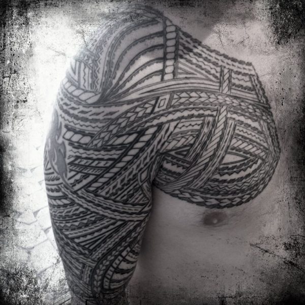 Nice Black Samoan Tattoo