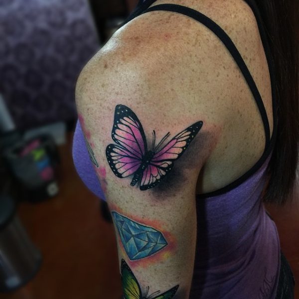 Nice Butterfly Tattoo Design