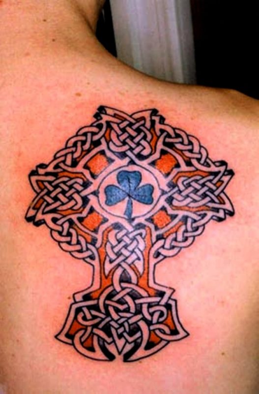Nice Celtic Cross Shoulder Tattoo