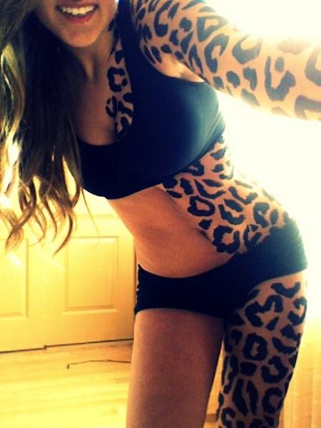 Nice Leopard Print Tattoo